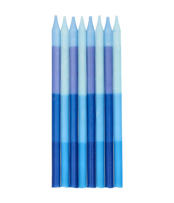 Kaarsen Blauw Shades of Blue 10cm (24st)