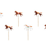 Cupcake Toppers Paarden Bella 6st (13cm)