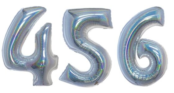 Holografische Cijfer Ballonnen