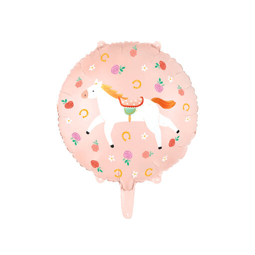 Folie Ballon Paard Perzik (45cm)