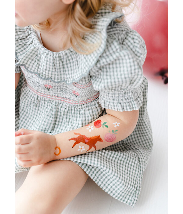 Plaktattoos Paarden Mix (16st)