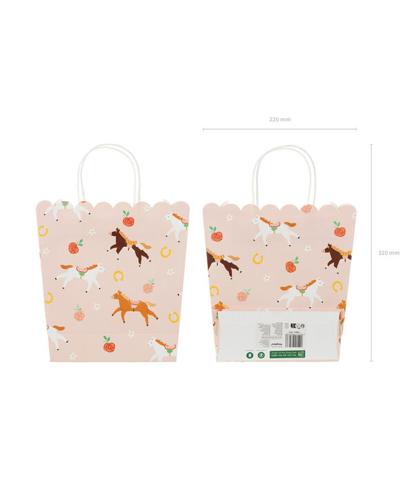 Cadeautasje Paarden Perzik (1st)