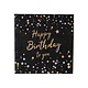 Servetten Happy Birthday To You Zwart (20st)