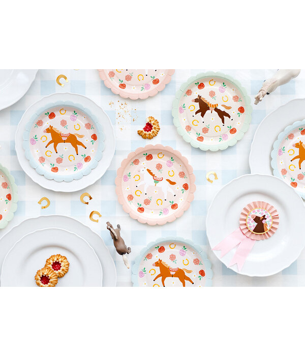 Feestbordjes Paarden Mix Bella (6st)