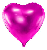 Folieballon Hart Metallic Hard Roze (45cm)