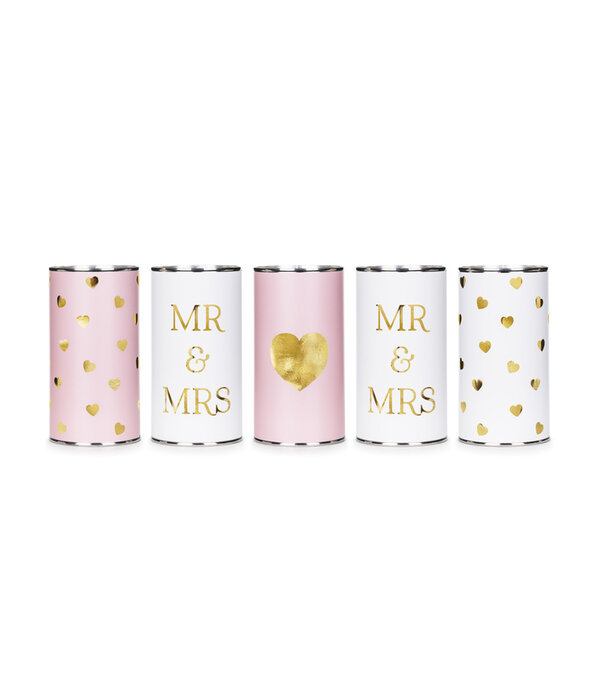 Trouwblikken Mr And Mrs (5st)