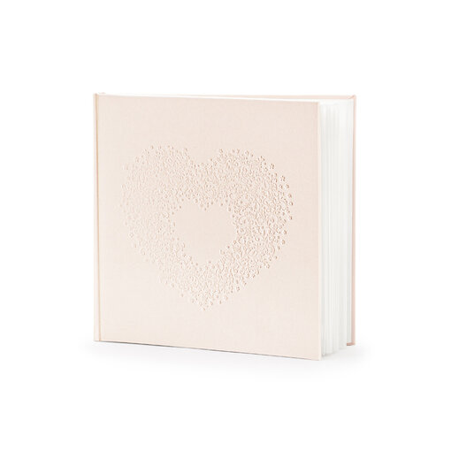 Gastenboek Lichtroze Hartje