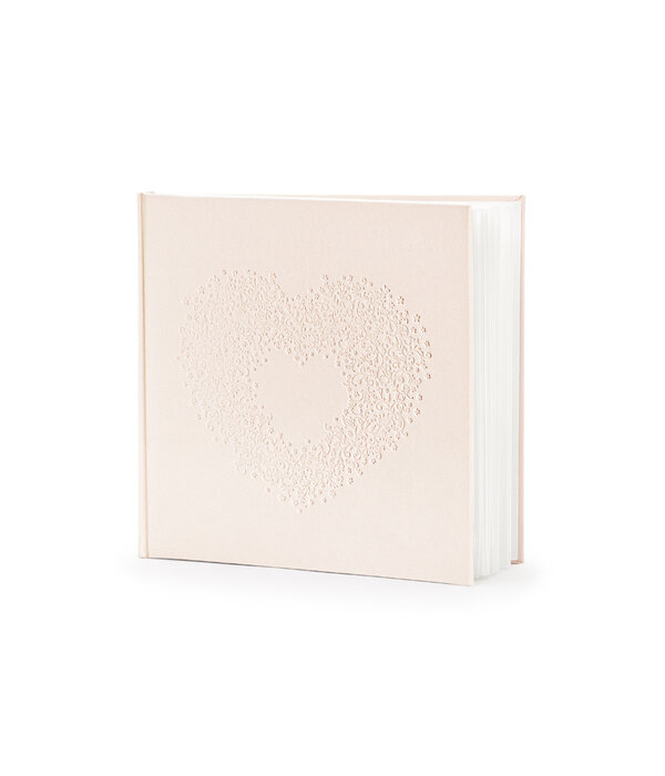 Gastenboek Lichtroze Hartje