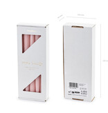 Dinerkaarsen Lichtroze Mat (10st)