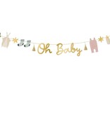 Oh Baby Banner Met Figuurtjes (2,5m)