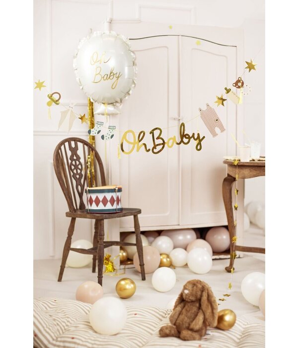 Oh Baby Banner Met Figuurtjes (2,5m)