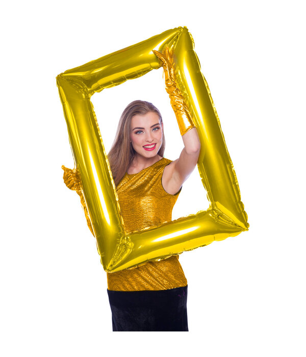 Gouden Folieballon Fotolijst (85x60cm)