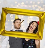 Folieballon Fotolijst Goudkleurig Groot (75x100cm)