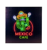 Neon Bord Café Mexico Met LED