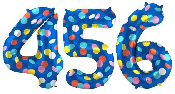Stippen Cijfer Ballonnen