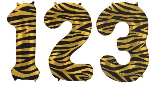 Tijger Cijfer Ballonnen