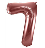 Folieballon Brons Cijfer 7 - 86 cm