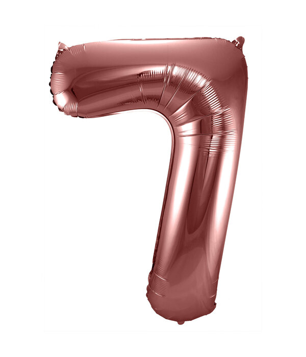 Folieballon Brons Cijfer 7 - 86 cm