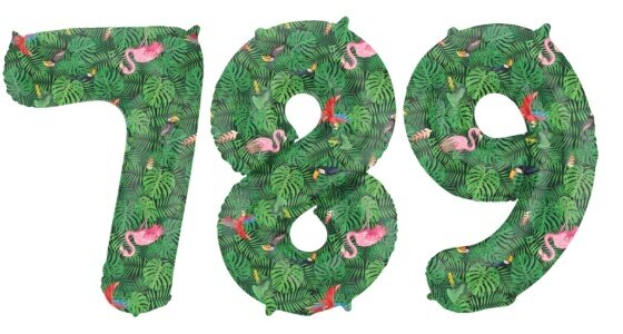 Jungle Cijfer Ballonnen