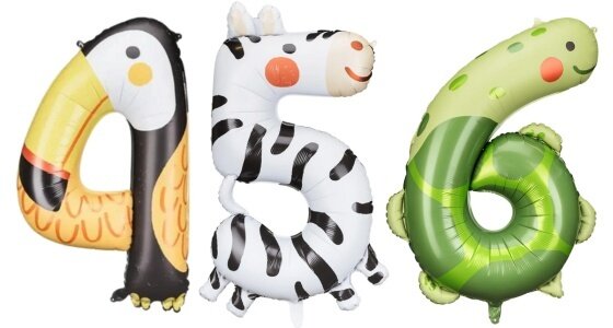 Dieren Cijfer Ballonnen