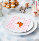 Servetten Paarden Geblokt Bella (12st)