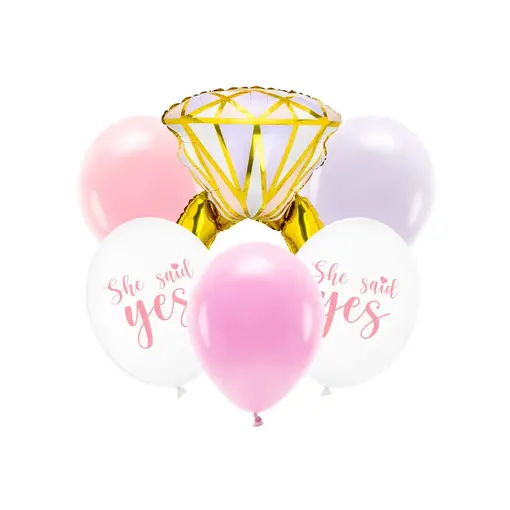 Ballonnen Set Ring She Said Yes (6st)