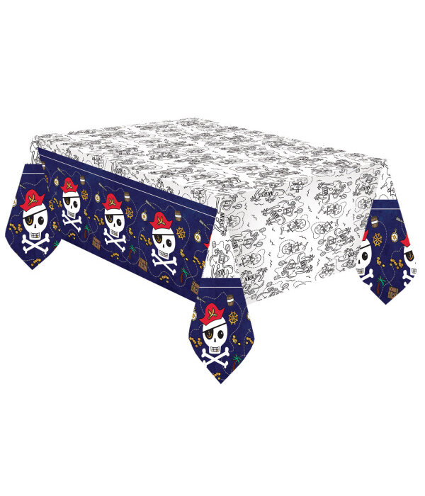 Papieren Tafelkleed Schatkaart Piraat (120x180cm)