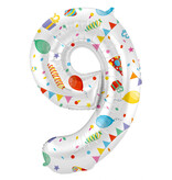 Folieballon Cijfer 9 Joyful Party - 86 cm