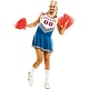Cheerleader Kostuum Man Blauw Animator