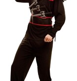 Ninja Asassin Kostuum Volwassenen Zwart Rood