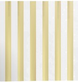 Servetten Goud/Wit Gestreept Chique (20st)
