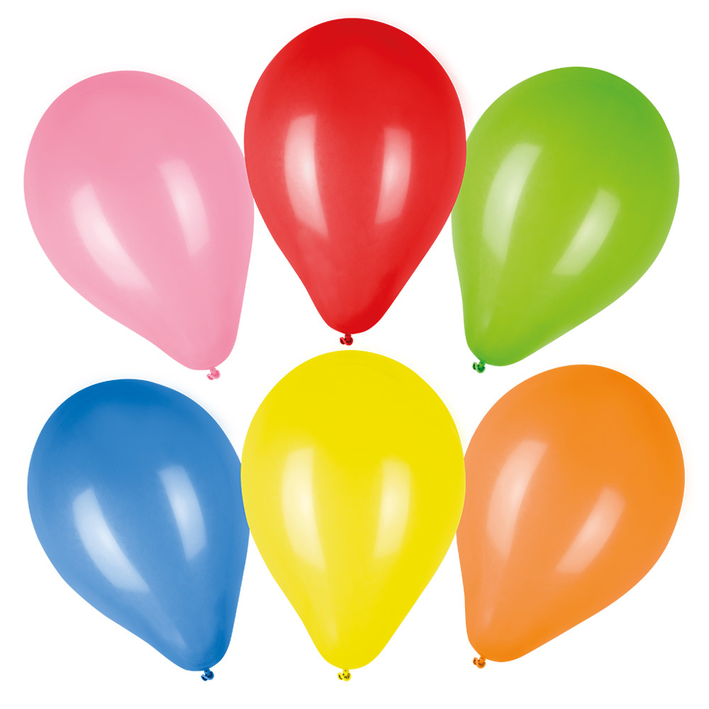 Set Latex Ballonnen 6 Kleuren (50st)