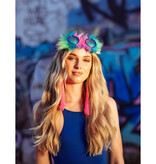 Festival Oorbellen Neon Roze (20cm)