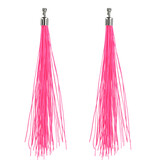 Festival Oorbellen Neon Roze (20cm)