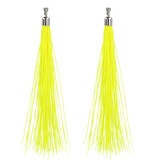 Festival Oorbellen Neon Geel (20cm)