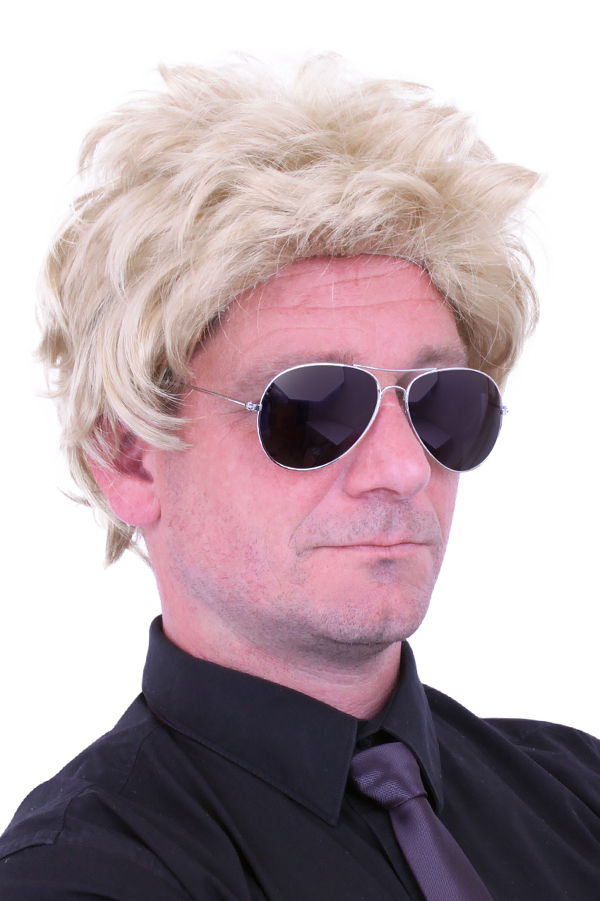 Wilde Pruik Blond Mannen Ryan afbeelding