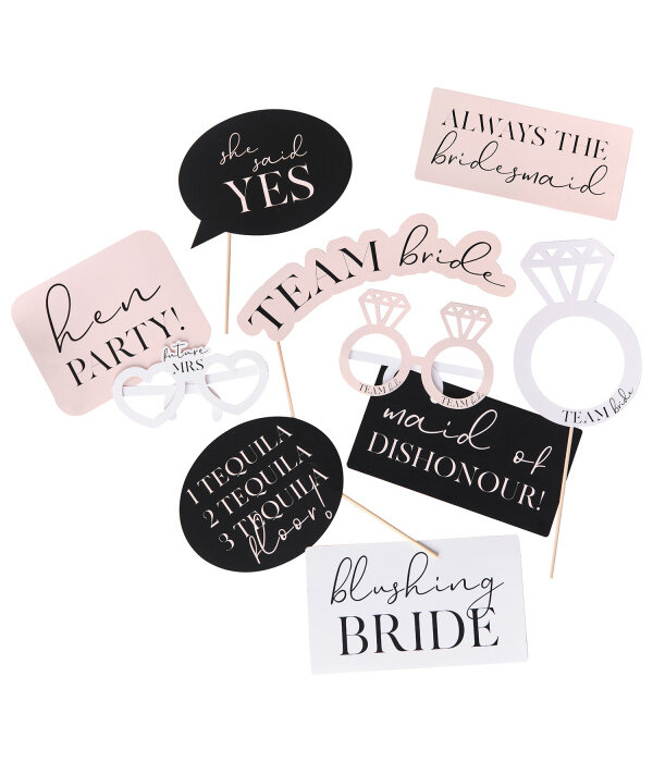 Foto Booth Props Vrijgezellenfeest (10st)