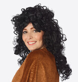 Pruik Zwarte Lange Krullen Yara