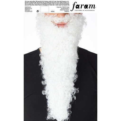 Lange Witte Kabouterbaard Krul