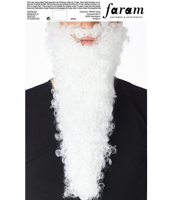 Lange Witte Kabouterbaard Krul