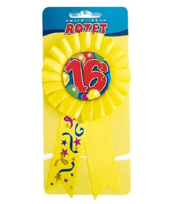 Rozet 16 geel