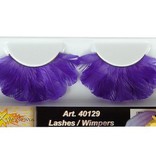 Wimpers veren paars