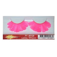 Wimpers veren roze