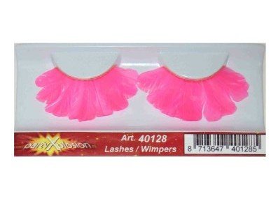Wimpers veren roze afbeelding