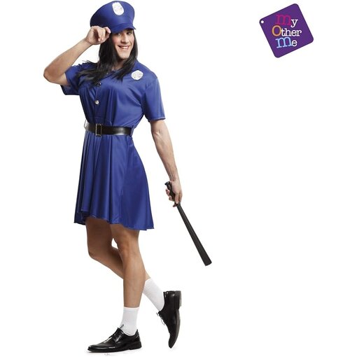 Sexy Politie Pakje Man Blauw