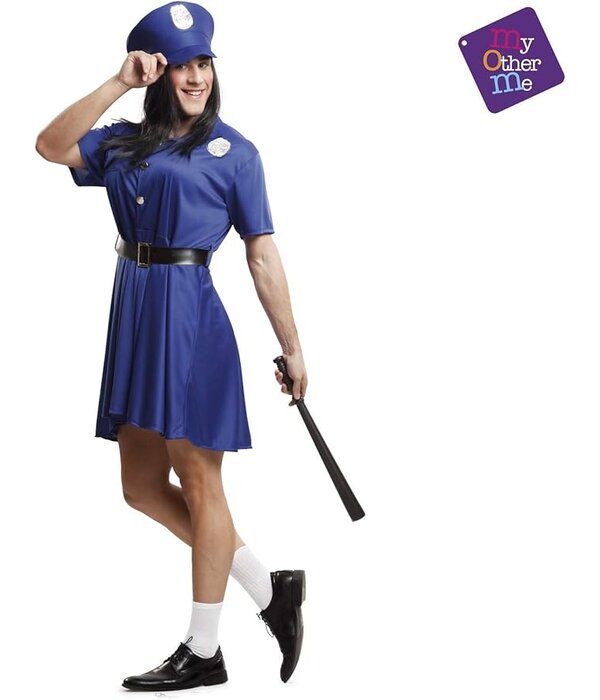 Sexy Politie Pakje Man Blauw