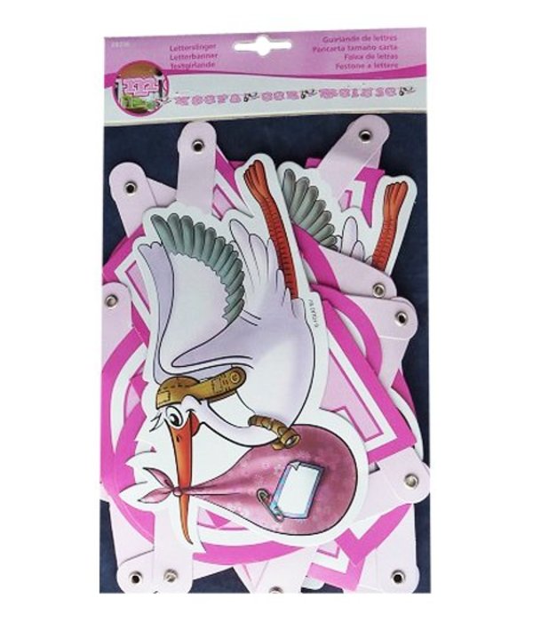 Letterslinger Hoera een meisje