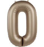 Folieballon Cijfer 0 Starlight Gold (86cm)