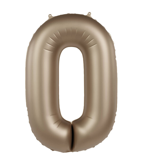 Folieballon Cijfer 0 Starlight Gold (86cm)