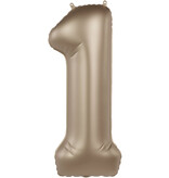 Folieballon Cijfer 1 Starlight Gold (86cm)